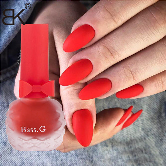 Dongbei Shijie matte matte seven-day non-peelable water-based nail polish waterproof plum color student whitening nail polish