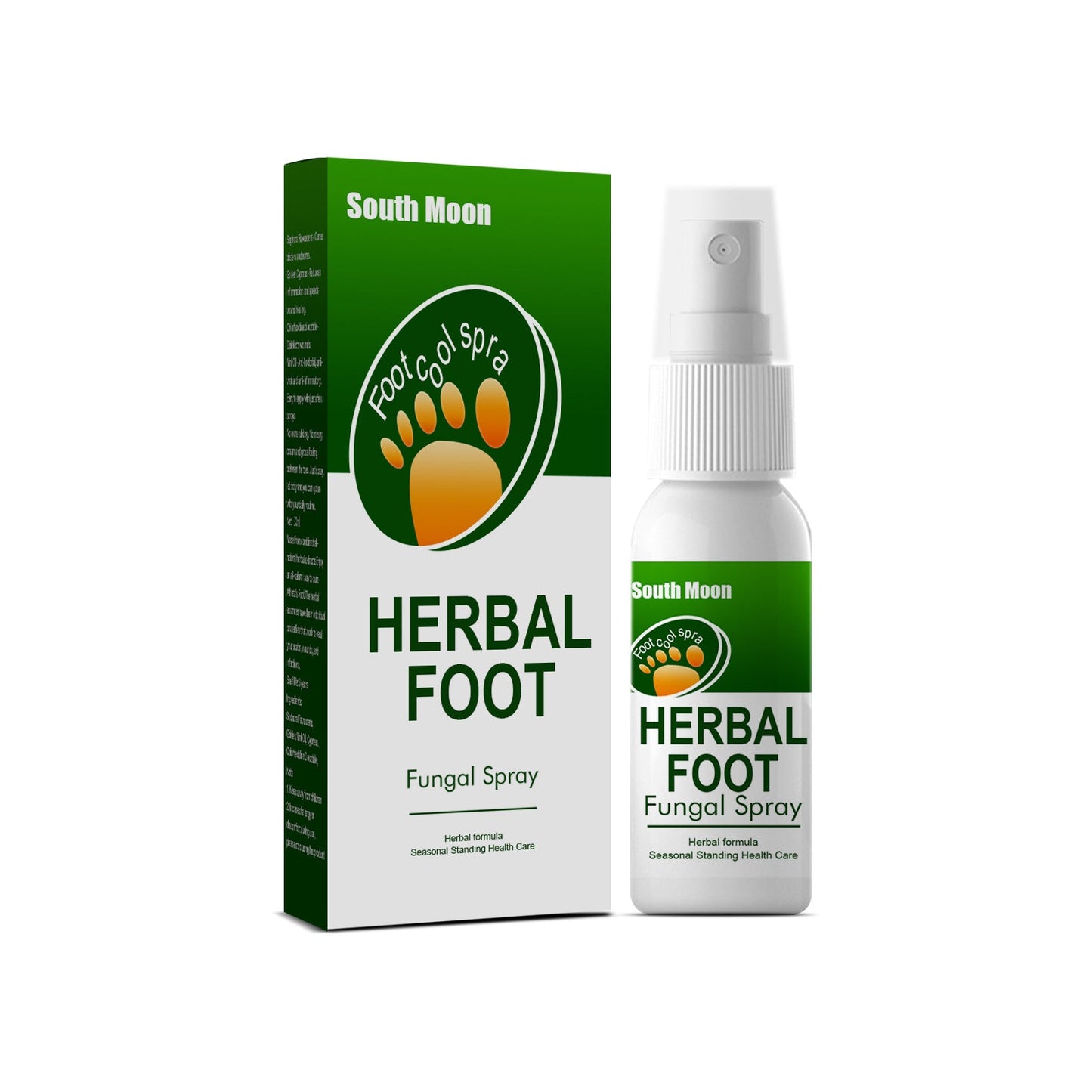 South Moon Herbal Foot Spray បាញ់បំបាត់ការរមាស់ជើងរបស់អត្តពលិក Deodorizing Peeling Foot Care Spray 