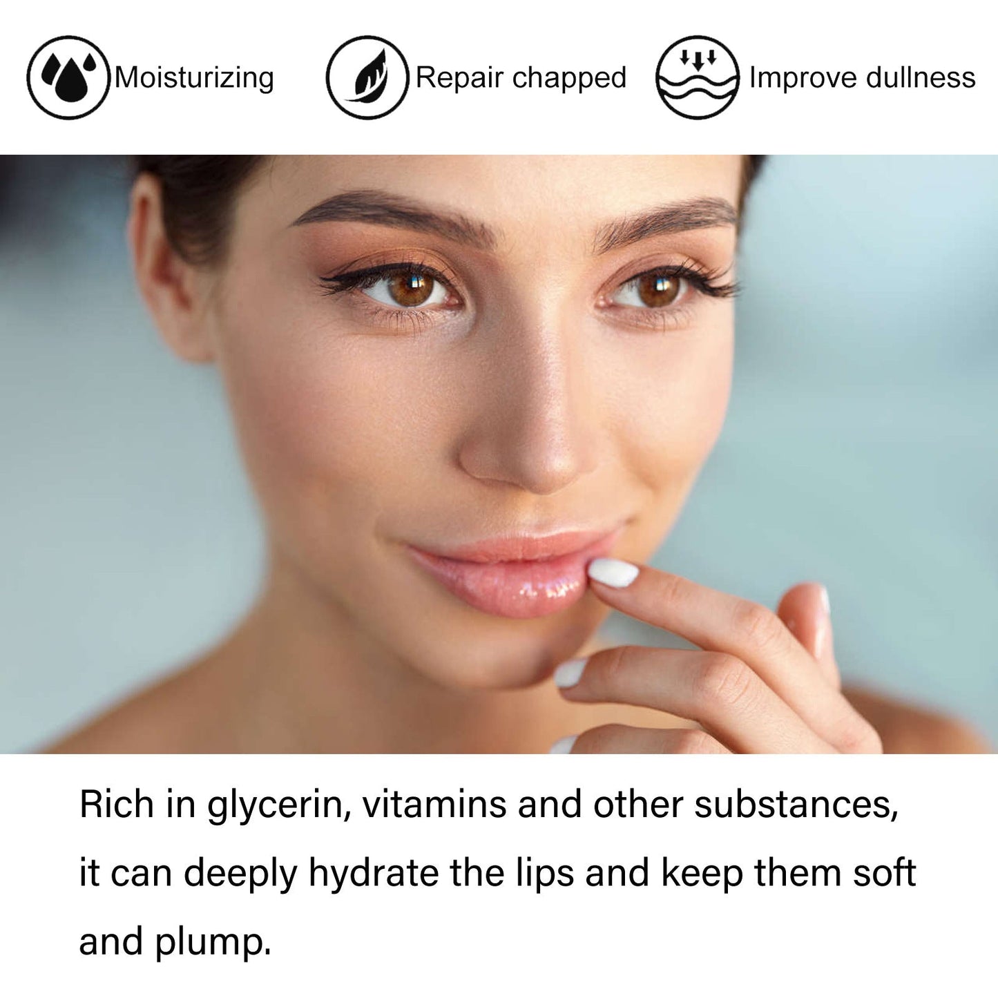 EelHope moisturizing lip balm moisturizes and replenishes water to reduce lip lines, prevents chapped lips, removes dead skin and moisturizes lip care 