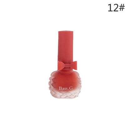 Dongbei Shijie matte matte seven-day non-peelable water-based nail polish waterproof plum color student whitening nail polish