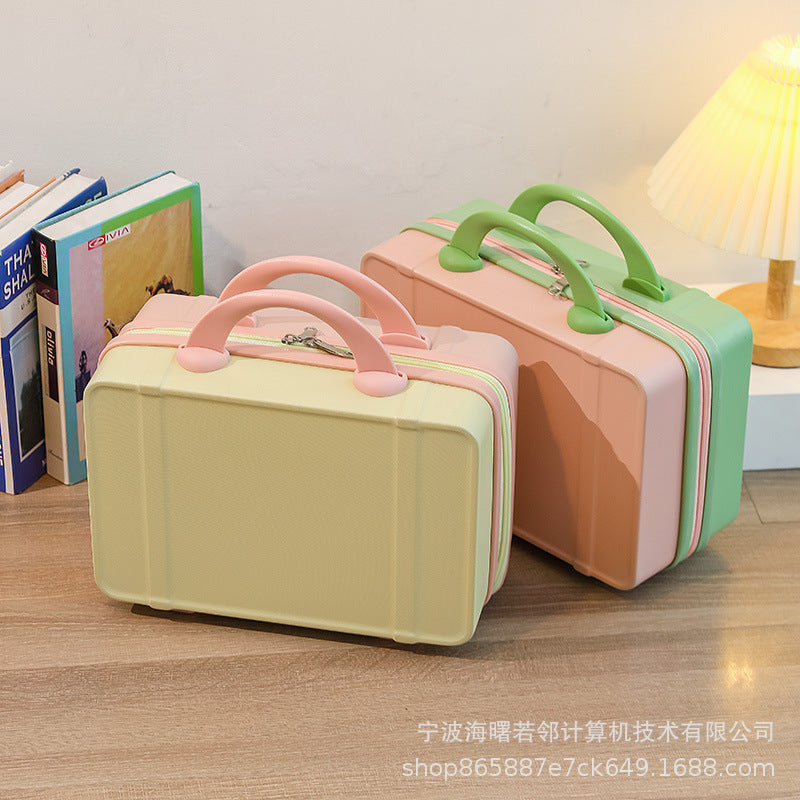 14 inch cosmetic bag personalized fashion mini travel case small ladies suitcase light short distance travel bag wholesale 