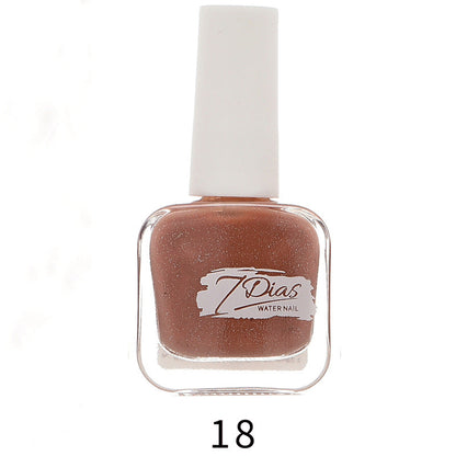 bk new 22 color ice transparent seven days water-based nail polish no baking long-lasting can not be peeled and pulled healthy no odor wholesale 