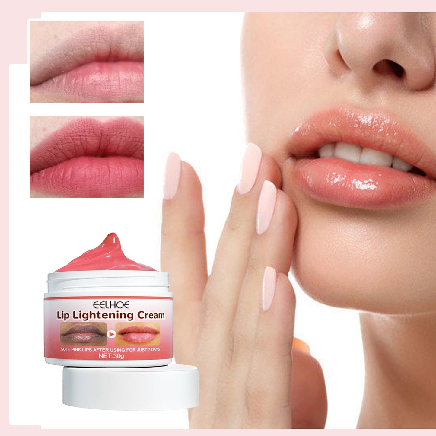 EELHOE moisturizing and brightening lipstick prevents chapped skin and repairs lips to moisturize and dilute lip lines lip balm 