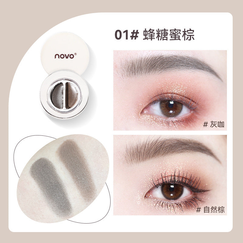 Domestic NOVO eyebrow dyeing cream three-dimensional natural waterproof and sweat-proof long-lasting non-fading non-fading eyebrow dyeing cream for female students 