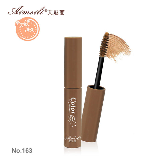 Novo Ai Mei Li Li hot recommendation 163 anti-sweat eyebrow dyeing cream is fixed and does not fall off easily. Aili manufacturers wholesale 