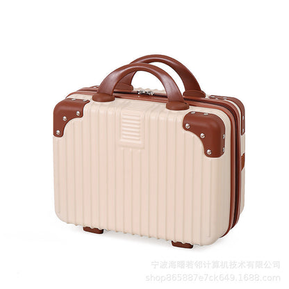 Korean version 14 inch suitcase ladies suitcase travel bag souvenir cosmetic box small travel storage box wholesale 