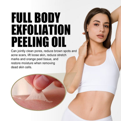 EELHOE Exfoliating yellow skin oil tender and bright skin body cleansing exfoliating moisturizing skin oil 