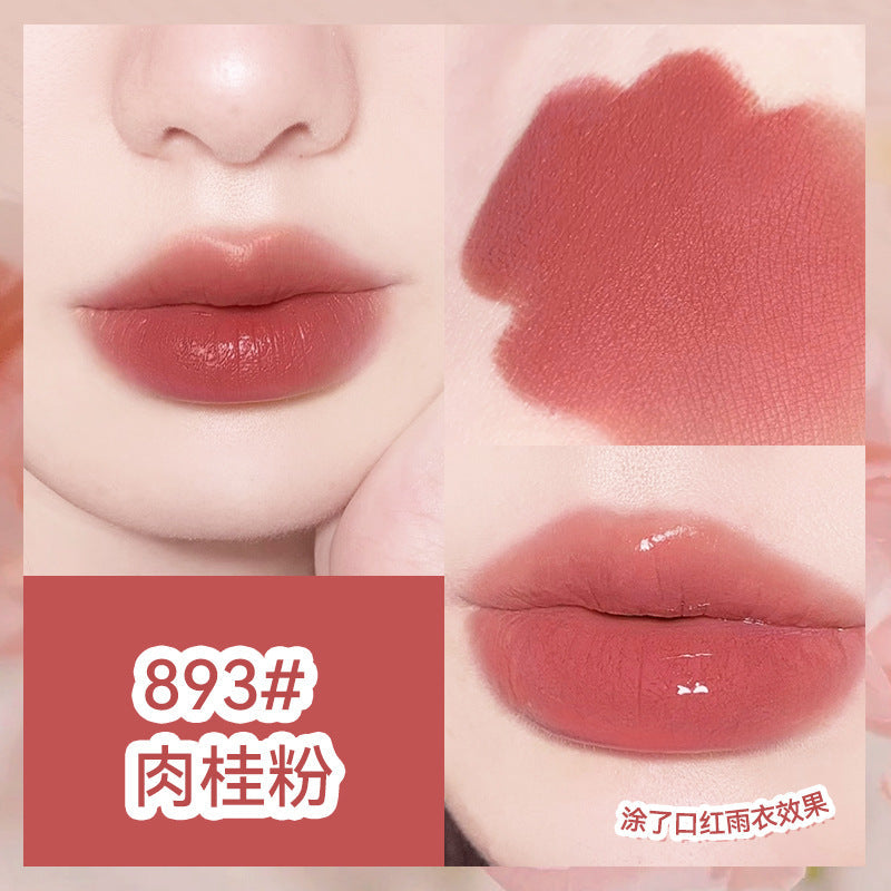 Silky mist raincoat lipstick matte non-stick cup ក្រែមលាបមាត់មិនស្អិត មិនរបក មិនជ្រាបទឹក ជាប់បានយូរ មានលក់ដុំ