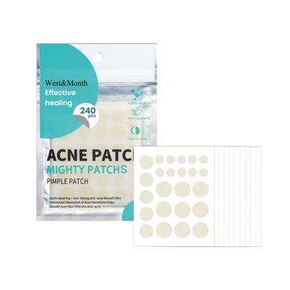 West&amp;Month Acne Patch Repairs Acne Pimples Cleans Pores Invisible Breathable Concealer Waterproof Acne Cleansing Patch 