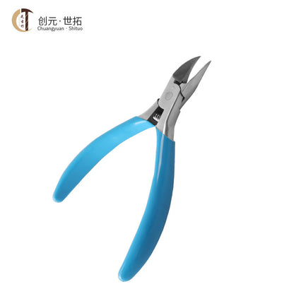 Original factory self-sale plastic dipped handle hawk beak nail scissors with multiple colors to choose from ingrown nail pliers hand polished mirror polished nail scissors free shipping