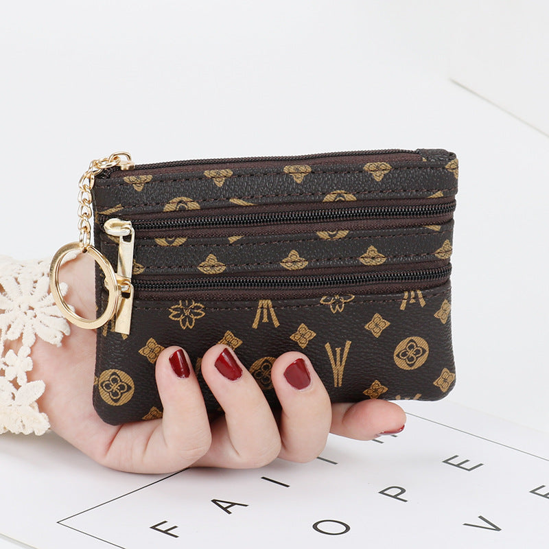 Fashion coin purse for women small mini short zipper key bag simple small wallet coin small coin bag purse 