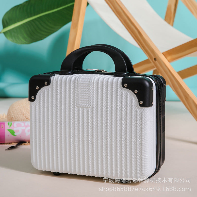 Mini student storage makeup suitcase small female light boarding 14 inch box portable simple large capacity 