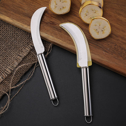 Two-yuan store stainless steel fruit pineapple knife steel handle fruit peel banana small machete sharp peeling melon and fruit vegetable knife