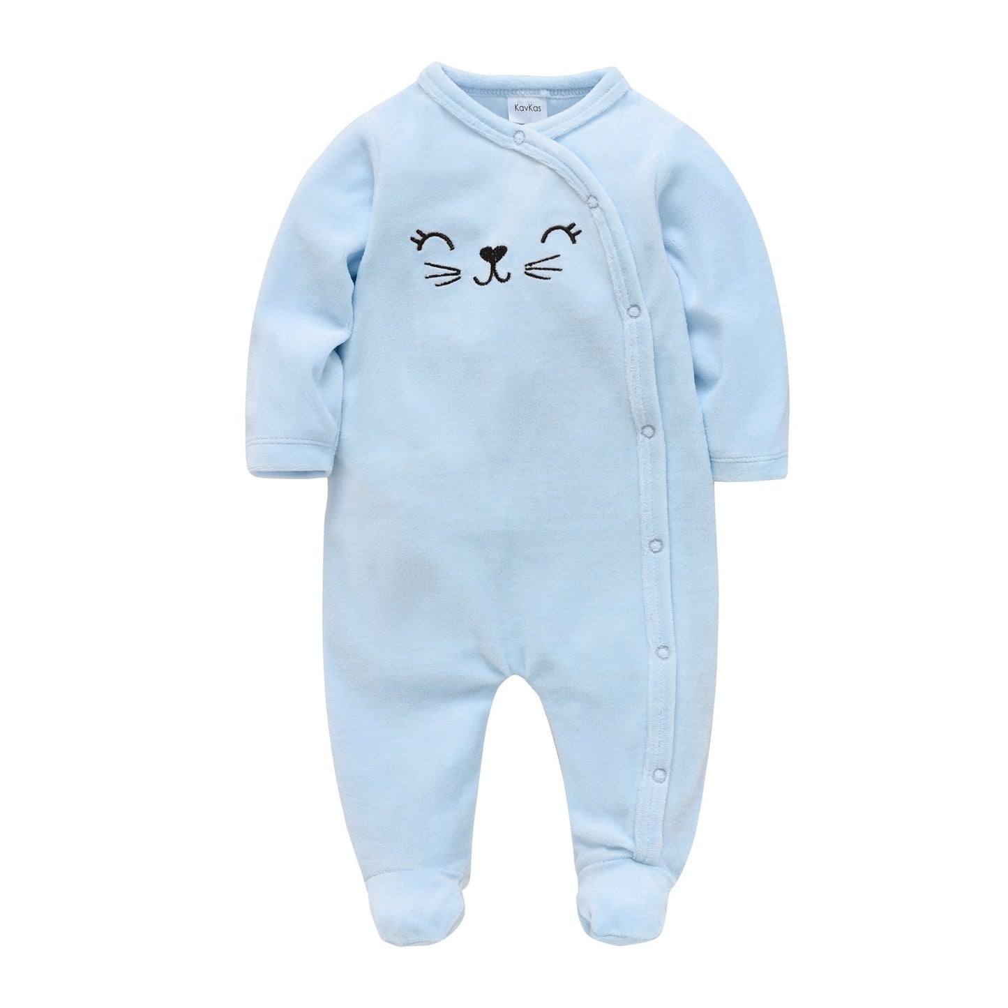 Baby clothes autumn boy baby Korean version long sleeve crawling clothes toddler 0-6 months velvet long crawling clothes manufacturers wholesale