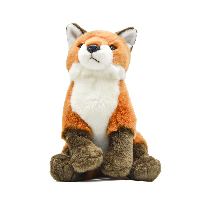 Simulation Sitting Fox Animal Doll New Style Plush Toy Children Gift Doll Wholesale