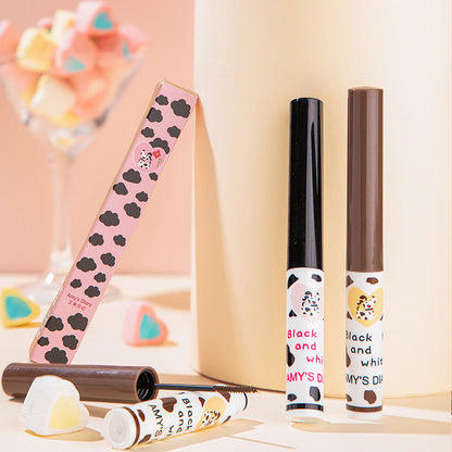 SUAKE polka dot mascara Dalmatian thick curling long thin head mascara is not easy to smudge cross-border makeup