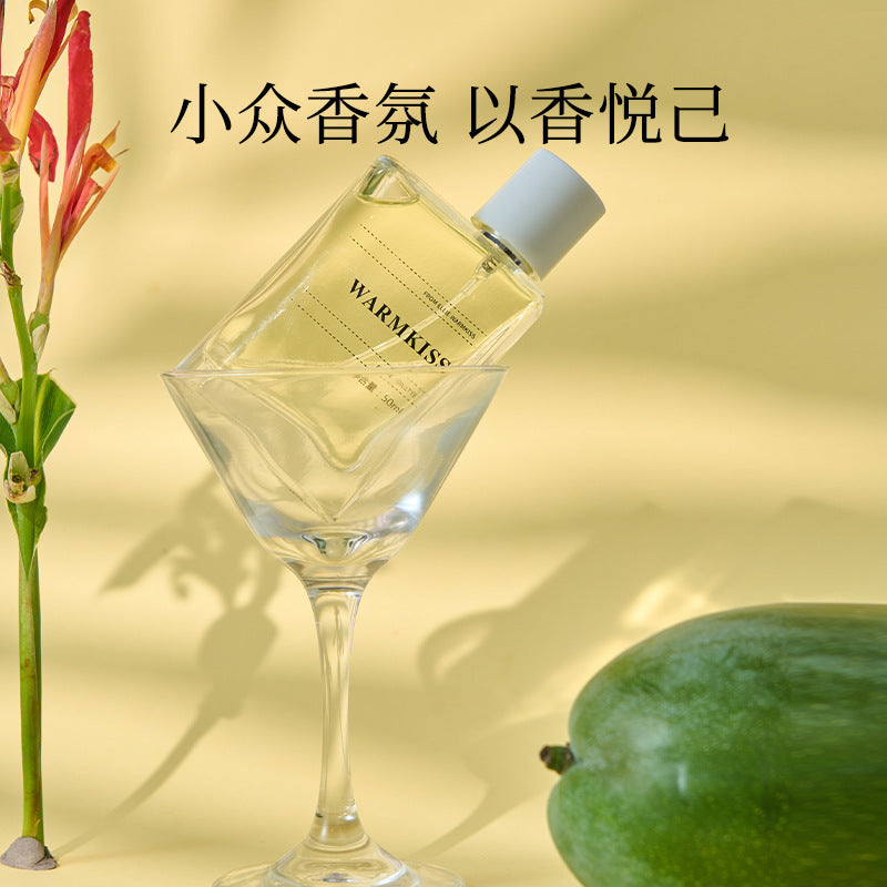 WARMKISS popular flower and fruit fragrance for women, long-lasting light strawberry and green grape fragrance for students 