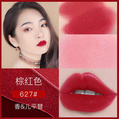 Makeup HOJO powder tube light mist silky lip mud matte matte lip glaze សម្រាប់និស្សិតស្រី តម្លៃសមរម្យ ក្រែមលាបមាត់ និងថ្ពាល់ពីរមុខ 