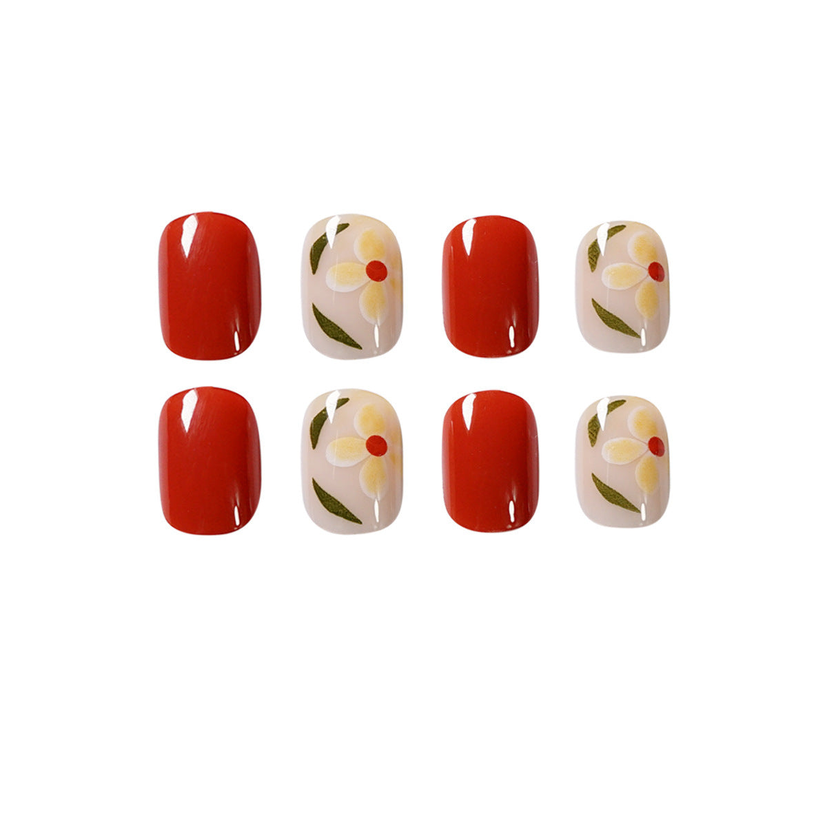 European and American popular nail art pieces, removable French style false nails, wearable nail pieces, nail art nail stickers