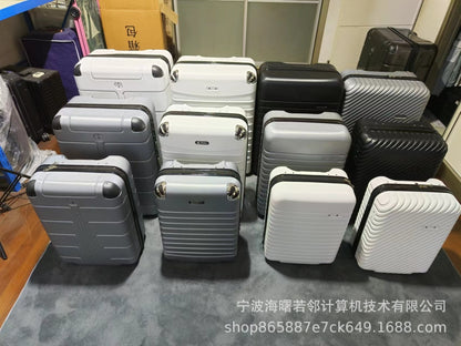 12 sets of semi-finished trolley cases ABS trolley cases PVC cases ABS suitcase sets can be printed with logo 