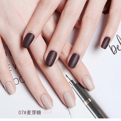 Matte nail polish new colors for spring and summer, no-bake nail polish, quick-drying nail polish, non-peelable matte children's nail polish new style