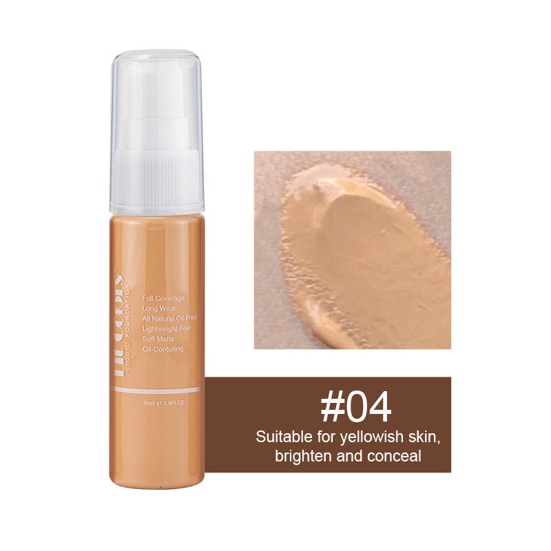 Fit Colors 8-color foundation is easy to spread and lasts for a long time. Matte concealer and contour foundation. European and American cosmetics cross-border