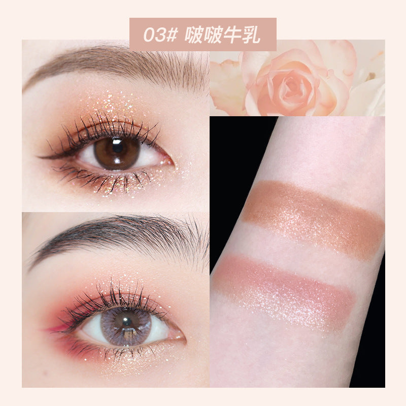 NOVO Magic Color Gradient Double-Head Eyeshadow Stick Waterproof Non-smudged Earth Color Internet Celebrity One-Touch Forming Two-Color Eyeshadow