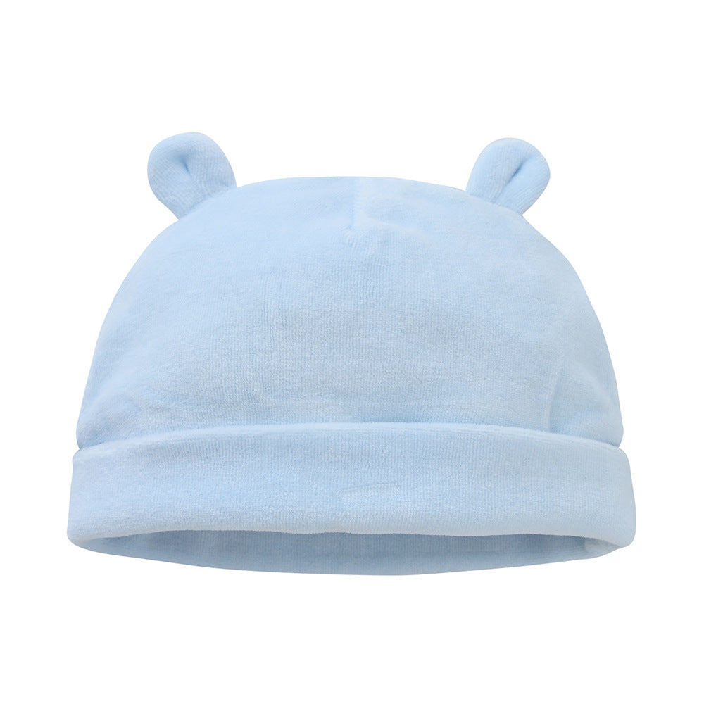 Autumn and winter baby boy and girl hats to keep warm 0-1 year old newborn hat autumn European and American baby hat manufacturers 