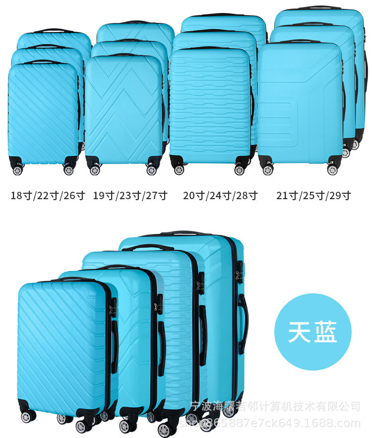 Suitcase semi-finished suitcase manufacturers wholesale ABS trolley case business cabin suitcase printable pattern 12 piece set 