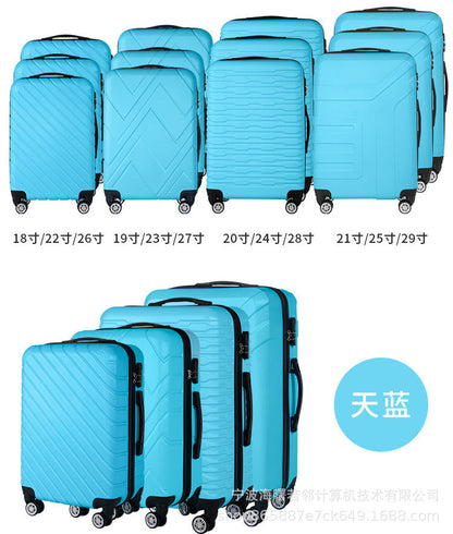 Suitcase semi-finished suitcase manufacturers wholesale ABS trolley case business cabin suitcase printable pattern 12 piece set 