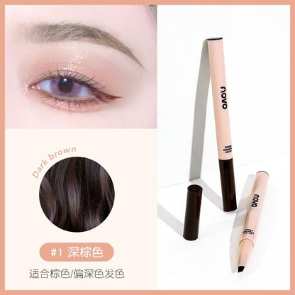 NOVO Delicate Sketch Liquid Eyebrow Pencil ធន់នឹងទឹក ធន់នឹងញើស មិនងាយលុប make up ចេញឬសច្បាស់ ពណ៌ជាប់បានយូរ ខ្មៅដៃគូសចិញ្ចើមទឹក 