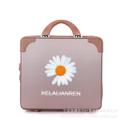 Daisy mother and child suitcase female lightweight 16-inch student makeup box small fresh suitcase portable large capacity 