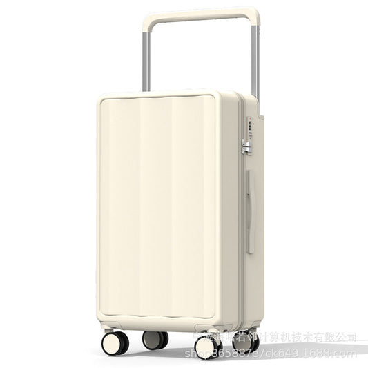 2024 new wide trolley suitcase for women universal wheel multifunctional durable travel password box large capacity 