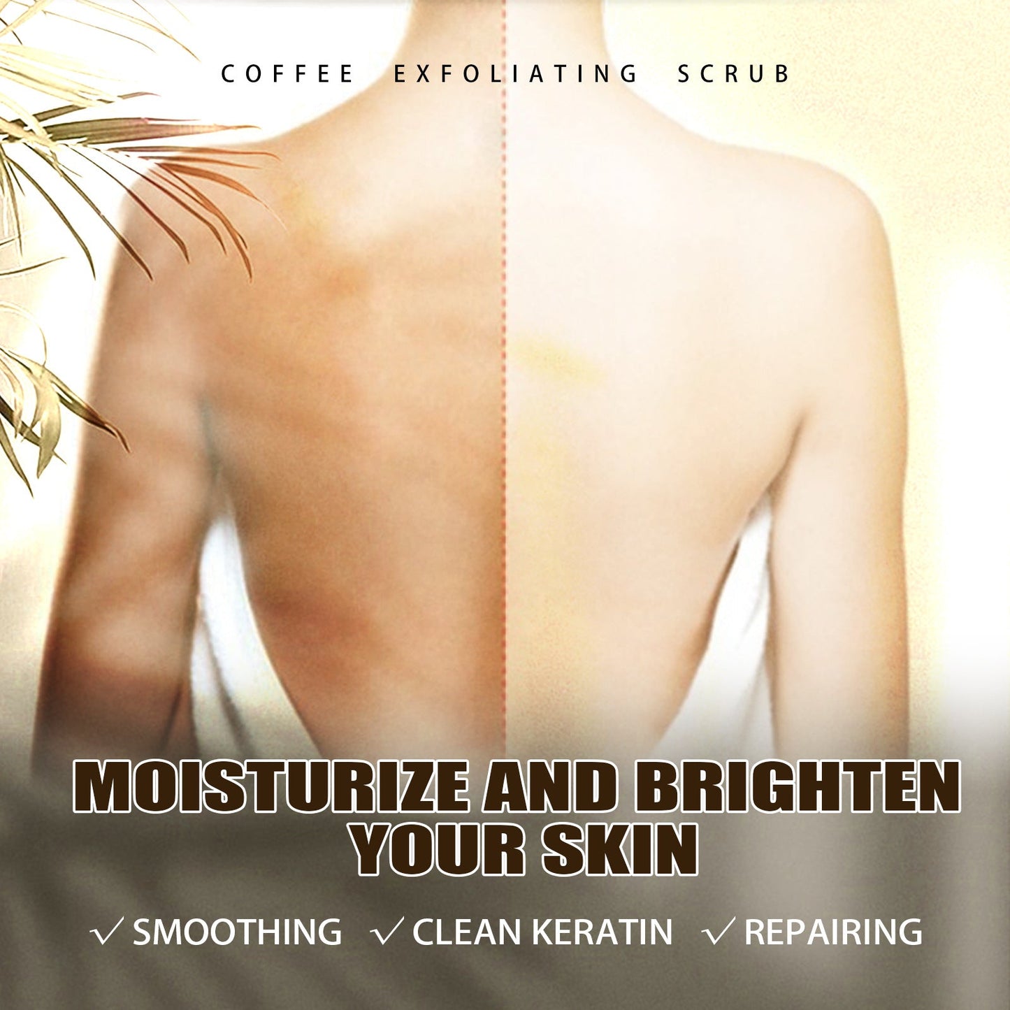 Jaysuing coffee scrub exfoliates, rejuvenates, lightens body melanin, brightens skin, deep cleanses 