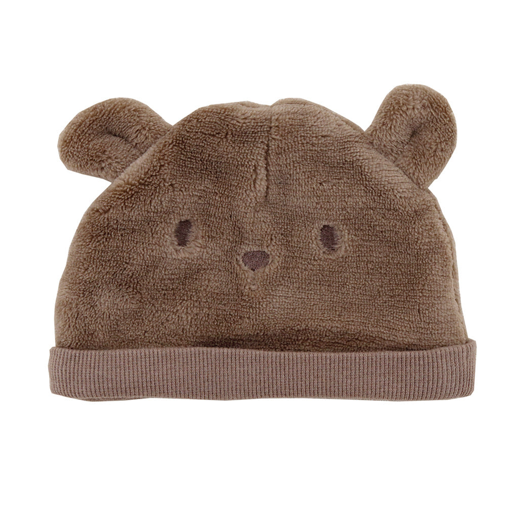 Autumn and winter baby boy and girl hats to keep warm 0-1 year old newborn hat autumn European and American baby hat manufacturers 