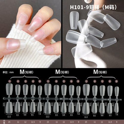 Hand-made wearable nails, frosted, no-carving, thin, foldable, traceless, air soft nails, 300 pieces, new upgrade