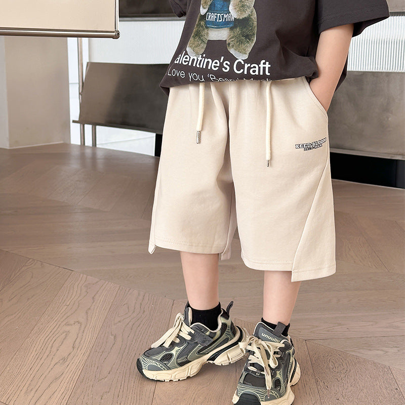 Children's summer pants boys casual shorts summer 2024 new style little boy summer loose shorts trendy