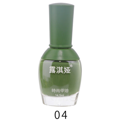 厂家货源贝诗婕大肚瓶时尚持久油性指甲油免烤秋冬季色14.5ml