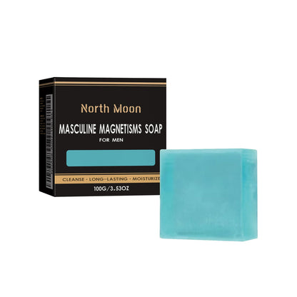 North Moon Men's Care Soap Men's Body Moisturizing Exercise Enhance Vitality Endurance 