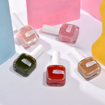 Nail polish nail shop no baking quick drying long-lasting can not be torn autumn and winter water-based can not be peeled transparent nude nail polish