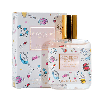 Women's perfume Flower Story Girl Series Fresh and long-lasting light fragrance floral and fruity fragrance Live broadcast hot-selling women's perfume