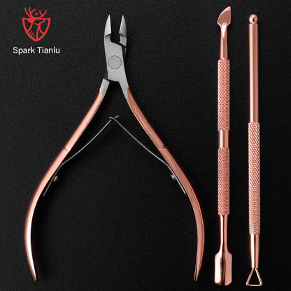 Nail Art D501 Cuticle Clippers Gold Cuticle Clippers Colorful Rose Gold Cuticle Clippers Nail Art Manicure Set Nail Remover Planer