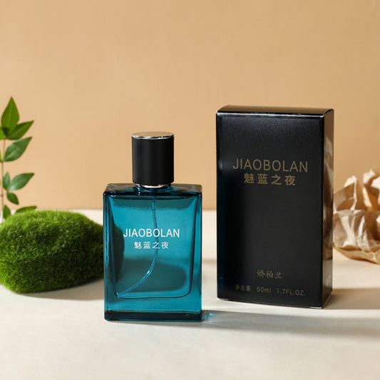 Jiaobolan Charm Blue Men's Perfume Long-lasting Light Fragrance Fresh Student Wood Cologne Men's Fragrance Summer Sports