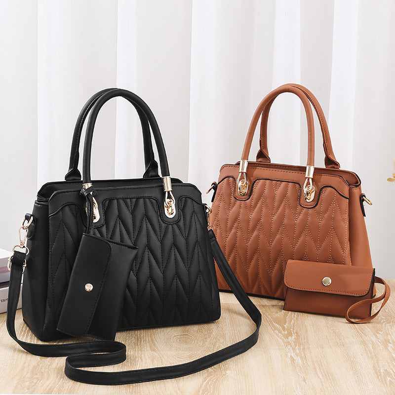 2024 autumn and winter new Korean mother-and-child bag trendy European and American style women's shoulder crossbody handbag one piece drop shipping