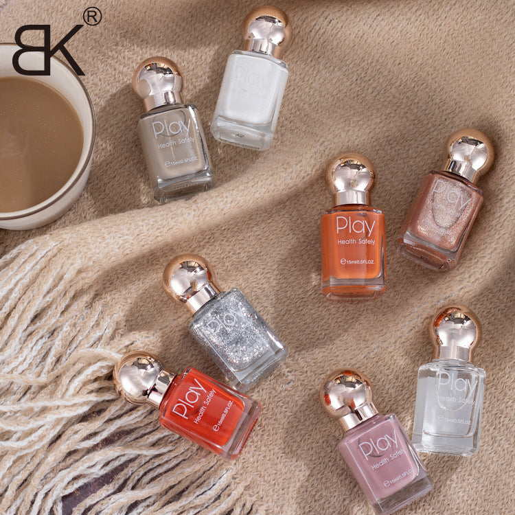 BK new color oily nail polish quick-drying odor-free nail polish net red non-peelable non-baking long-lasting nail polish