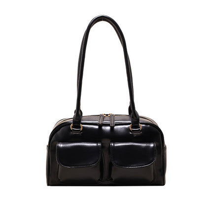 Retro bag for women, new large capacity shoulder bag, trendy women's commuter handbag, urban ladies' small shoulder bag 