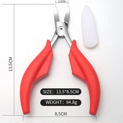 Magnetic elastic nail clippers for nail groove eating, large-mouth nail scissors, hawkbill pliers, pedicure pliers, nail groove ingrown nail pliers, nail clippers