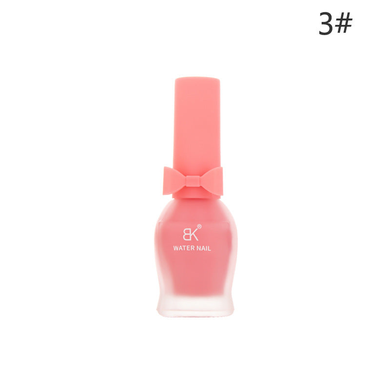 BK bow 30 colors matte matte whitening 7 days water-based nail polish no baking no odor can not be peeled wholesale