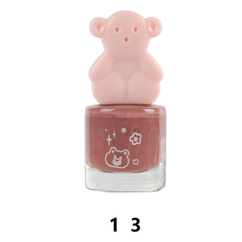 Bei Shijie water-based cute no-bake long-lasting non-peelable quick-drying nude color no odor nail polish wholesale