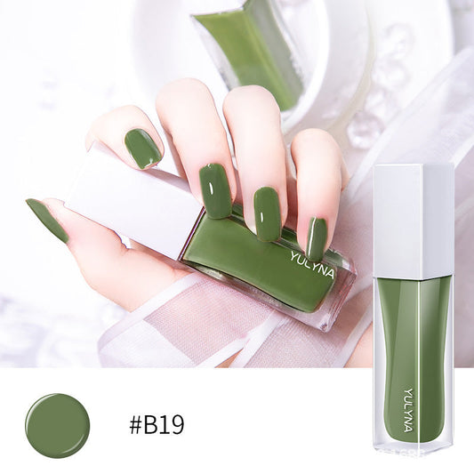 Yu Linna nail polish water-based non-peelable whitening long-lasting non-tearable no-bake quick-drying net celebrity autumn manicure